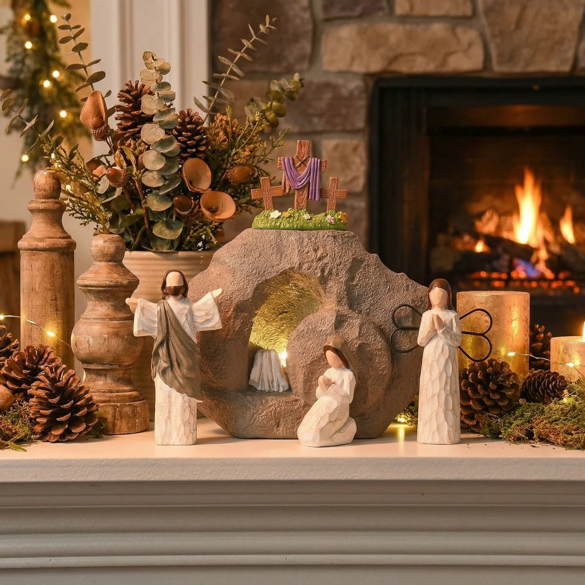 Feltámadás fénye Üres sír Húsvéti jelenet